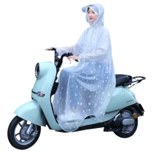 Outdoor hiking fishing mountain climbing raincoat long full-length rain proof single electric battery car onepiece poncho adults - Image 5