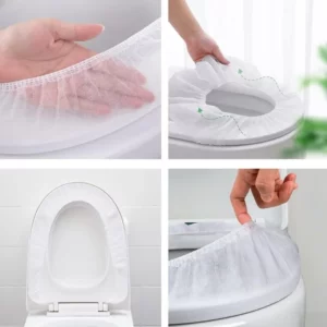 Disposable Toilet Seat Cover Sterile Portable Travel Camp Hotel Bathroom Nonwovens Isolate Lavatory Mat Carrier Ring Accessories - Image 6