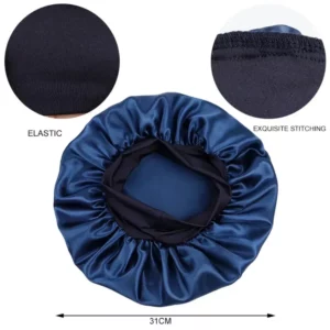 Bonnet Satin Sleeping Hat Hair Night Sleep Cap Head Cover Shower Caps for Bath and Sauna Bathing Shower Cap Bathroom Products - Image 4