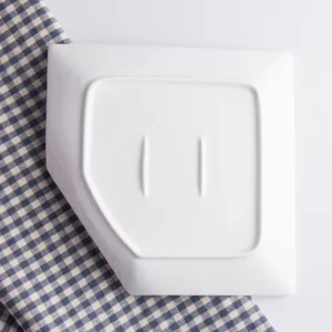 Creative Restaurant Kitchen Tableware Set Square Shaped Solid Color Moon Plate White Western Steak Plate Dinner Plates Set - Image 6