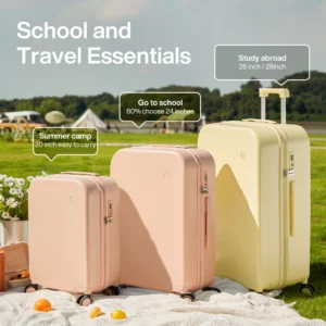 Mixi Puristic Design Travel Luggage Rolling Wheel Hardside Women Suitcase Men Trolley Case 16 20 Carry On/Big 22 24 26 28 Inch - Image 3
