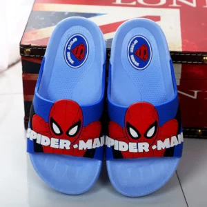 Disney Children's Slippers Summer Boys Indoor Thick Bottom Bath Soft Anti-skid Sandals Carton Boys Flip-flops Outside Blue Shoes - Image 5