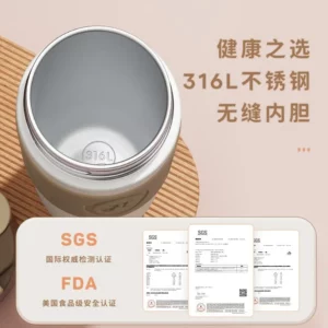 Insulated Cup Portable Coffee Cup 316 Stainless Steel Ins Student Cup with Lifting Rope Birthday Gift - Image 4