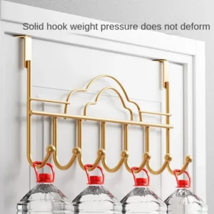 Behind The Door Hooks Household Storage Wall Hanger Hooks No Punch Coat Rack Home Storage Door Hooks - Image 3