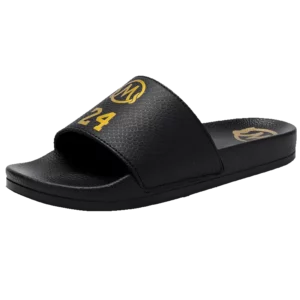 Velcro with Leather Men Fashion Slippers Basketball Laker No 8, 24 Indoor Slides Comfortable Outdoor Sandals Beach Slippers - Image 4