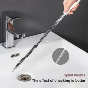 Pipe Dredging Brush Bathroom Hair Sewer Sink Cleaning Brush Drain Cleaner Flexible Cleaner Clog Plug Hole Remover Tool - Image 5