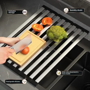 Roll up Dish Drying Rack Over The Sink for Kitchen Portable Aluminum Dish Rack Foldable Dish Drying Racks No rust No mildew New - Image 2