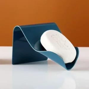 Wall Mounted Soap Holder Storage Box Self Drain Dish Adhesive Bathroom Shower - Image 3