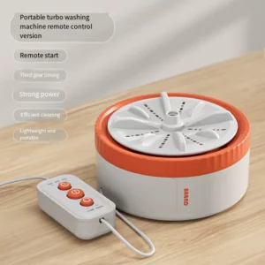 Mini Washing Machine Portable USB Rotating Turbo Fruit Ultrasonic Dishwasher For Clothes Home Kitchen Travel Remote Control미니세탁기 - Image 6