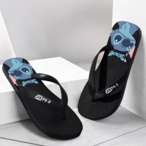 Disney Anime Stitch Casual Kawaii Flip Flop Slippers Summer Couple Outdoor Indoor Bathroom Soft Bottom Foot Clip Cool Slippers - Image 5