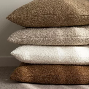 Textured Boucle Throw Pillow Covers Accent Solid Pillow Cases Couch Cushion Case for Chair Sofa Bedroom Living Room Home Decor - Image 2