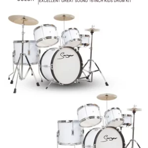 High quality Musical Percussion Instrument Drum Kit 5 Piece 3 cymbals professional Kid Drum Set - Image 5