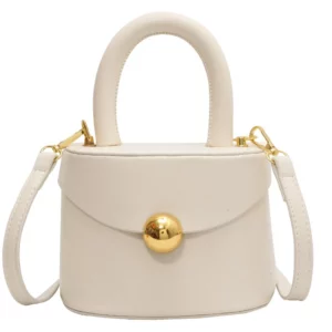 Designer Solid Color PU Crossbody Bag 2024 New Ladies Unique Magnetic Buckle Flip Bucket Bags Simple Elegant Party Handbag Trend - Image 5