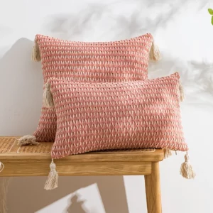 1pc Modern Minimalist Jacquard Knitting Pillow Cover for Living Room, Bedroom, Office Chair - Soft and Stylish - Image 2