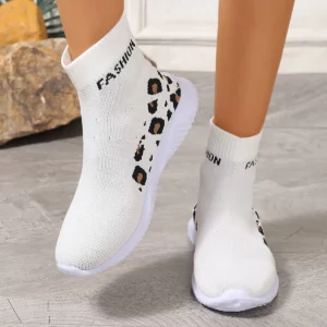 Designer Shoes for Women High-top Sock Sneakers Women Trendy Sports Shoes Women Mesh Breathable Jogging Walking Ladies Shoes - Image 5
