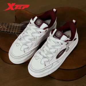 Xtep Low Skateboarding Shoes for Women 2025 Spring Thick Sole Heightening Breathable Light luxury Retro Sneakers 875118310017 - Image 3