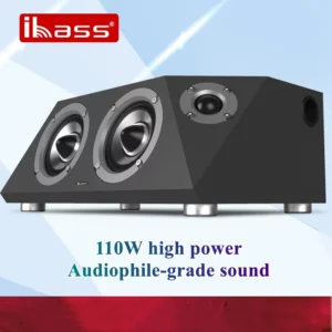 300W High-power Desktop Wooden Bluetooth Speakers Non-Sestructive Fever-grade PC TV Mobile Phone Home Theater Active Aubwoofer - Image 3