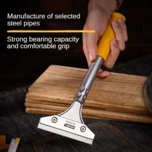 Deli New Good Quality Stainless Steel Wallpaper Paint Tiles Flooring Scraper 600 mm Remover With Blade Household Cleaning Tools - Image 3
