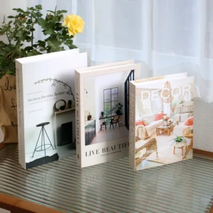 3Pcs/Set Multiple Size Fake Books Set Coffee Table Books Villa Hotle Simulation Books Set Shooting Props Living Room Decor - Image 2