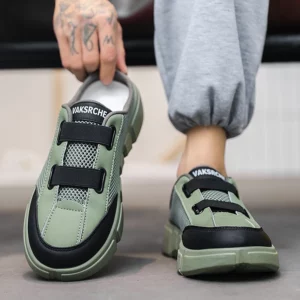 Summer Mesh Comfortable Men's Slipper Soft Sole Slides Outdoor Walking Beach Sneakers Men Flip Flops Sandalias Hombre Pantuflas - Image 4