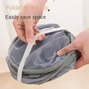 Durable Collapsible Laundry Basket, Mesh Pop Up Laundry Hamper With Side Pocket, Foldable Clothes Storage Hamper With Reinforced - Image 2