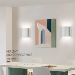 Dropshipping Nordic LED Wall Lamp Modern Macarone Resin Wall Lights Bedroom Bedside Home Decor Background Wall Lighting Fixtures - Image 5