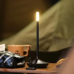 Candlelight Table Lamp Candle LED Charging Restaurant Bar Desktop Decoration Atmosphere Touch Night Light Lámparas De Mesa - Image 2