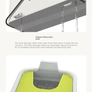Adult Foldable Bathtub Simple Portable Bathtubs Full Body Adult Large Bathtub Household Children's Bath Bidet Artifact Thickened - Image 3
