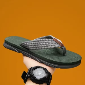 Couple's Fashion Flip Flops Mens Water Proof Beach Shoes Hot Sale Men Barefoot Sandals New Men's Concise Outdoor Soft Shoe - Image 3