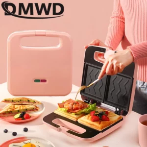 Electric Panini Sandwich Machine Multifunction Baking Pan Light Food Breakfast Maker Waffle Bread Toaster Omelette Steak Grill - Image 1