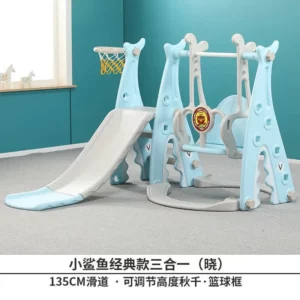 Children's Indoor Outdoor Family with Baby Stairs with Slides Children Swing Baby Small Combination Toys - Image 5