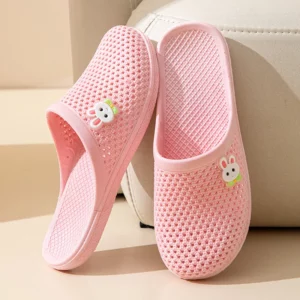 2024 Summer Ladies Sandals Flat Closed Toe Slippers Women Soft Bottom Non-Slip Indoor and Outdoor Casual Bathroom Slippers - Image 6