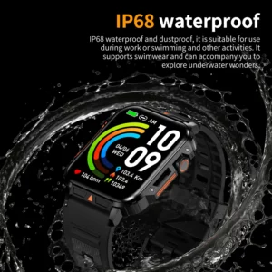Military Men Smart Watch Health Monitor Bluetooth Call Smartwatch Fitness IP68 Waterproof Sports Watches for Women Android 2024 - Image 3