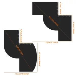 Hairline Enhancement Barber Accessories Beard Shaping Line up Card Lineup Guide Styling Edging Shape Up Tool Barber Multi-Use - Image 6