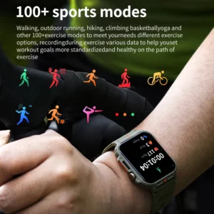 Military Men Smart Watch Health Monitor Bluetooth Call Smartwatch Fitness IP68 Waterproof Sports Watches for Women Android 2024 - Image 6