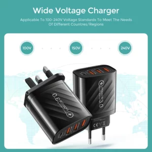 48W USB Charger 4Port Type C Quick Charge QC 3.0 For Samsung Xiaomi mi10 Huawei Charger adapter For Smartphones PD Fast Charging - Image 6