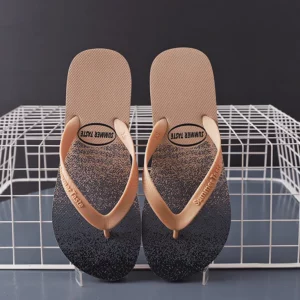 New Selling Men Fashion Flip Flops Man Letter Slippers Fashion Outdoor Slides Non-Slip Sandals Boy Leisure Beach Thong Shoes - Image 5