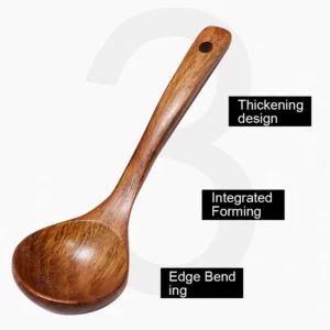 1PC Wooden Soup Spoon Long Handle Dessert Rice Soup Spoon Teaspoon Cooking Spoons Kitchen Accessories Wood Spoon Kitchen Gadgets - Image 6