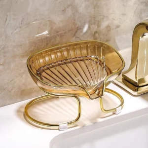 Bathroom Soap Dish Light Luxury Toilet Shower Soap Holder With Drain Water Soap Storage Case Tray Container Bathroom Gadgets - Image 5