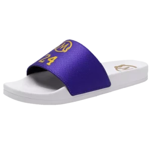 Velcro with Leather Men Fashion Slippers Basketball Laker No 8, 24 Indoor Slides Comfortable Outdoor Sandals Beach Slippers - Image 5