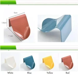 Wall Mounted Soap Holder Storage Box Self Drain Dish Adhesive Bathroom Shower - Image 5