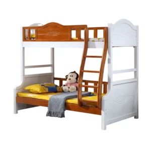 Modern Design Solid Wood Storage Children Three Bunk Bed Triple Bunk Bed for kids - Image 2
