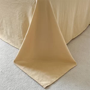 Washed Cotton Double Yarn Crepe Striped Quilt Set 3-4 Pillowcase with Sheet Bedding Cover Supplies 200x230 220x240 Skin Friendly - Image 4