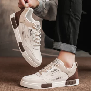 Men Casual Sneakers Simple Design Skateboard Flat Outdoor Sneakers Tennis Running Sports Shoes Comfortable Trainers Plus Size 47 - Image 1