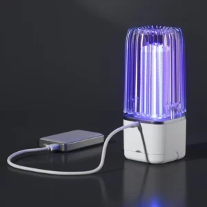 Electric Shock Mosquito Killer Lamp USB Rechargeable Insect Trap UV Light Indoor Bedroom Night Light Outdoor Portable Bug Zapper - Image 5