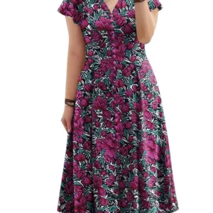 Elegant Women V Neck Short Sleeve Sundress Summer Dress 2024 ZANZEA Bohemain Floral Print Dresses Stylish Holiday Party Vestidos - Image 4