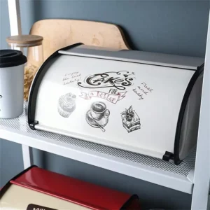 Creativity Bread Storage Box Large Capacity Stainless Steel Bread Cake Dessert Box Seal Container Kitchen Storage Organizer - Image 4
