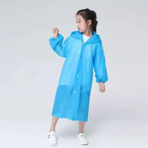 Children Rain Poncho Non-Disposable Travel Rain Gear Coat Outdoor Hiking Accessories Child Raincoat Kids Rainwear Waterproof - Image 2