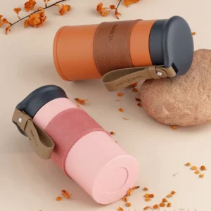 Cute Water Bottle Thermal Mug Portable Thermos Bottle For Tea Travel Insulated Coffee Cup Stainless Steel Vacuum Flask 330ml - Image 4