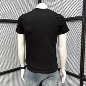 Summer Men's Cotton T-shirt Sportswear Harajuku High Street Short Sleeved Top Minimalist Graphic O Neck T-shirt Men Clothing New - Image 4